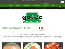 Tablet Screenshot of gotec-sport.de